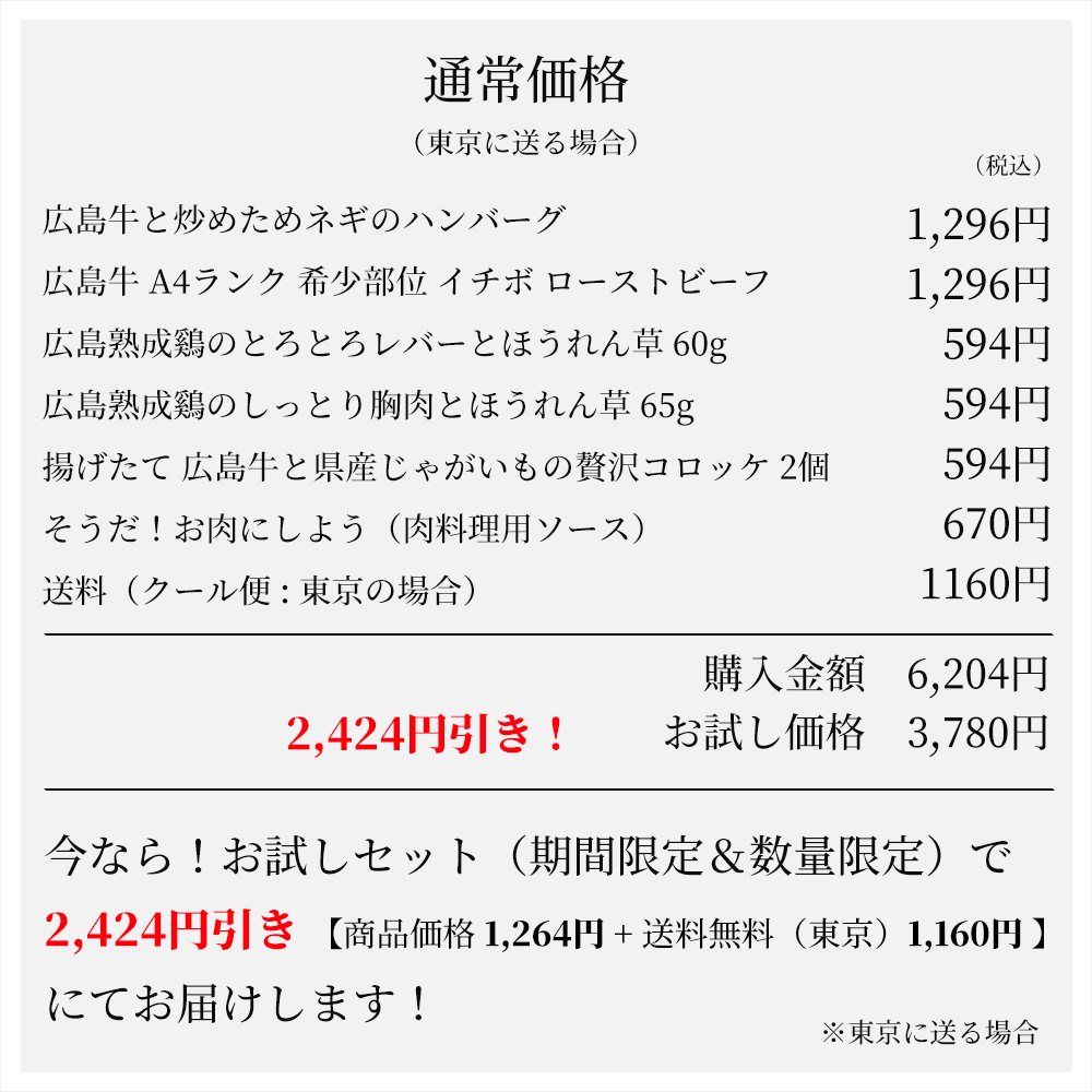 お得なお試しセット